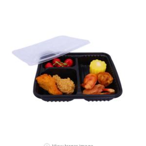 China 3 Compartments PP 3L Disposable Food Container 1mm Thickness wholesale