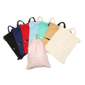 China Fashionable Shoe Tote Organizer Backpacks Canvas Cotton Sports With Pocket wholesale