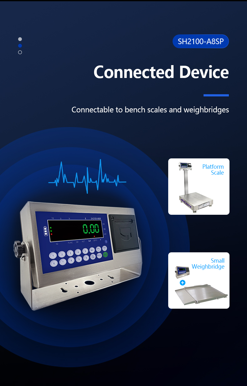 Customized SOHE A8SP Meter Printing Scale Instrument with Waterproof Sensor Display