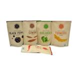 Custom food grade brown kraft aluminum foil zipper bag ,paper bags for packing