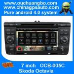 Ouchuangbo 7 inch touch screen android 4.0 car audio dvd player Skoda Octavia