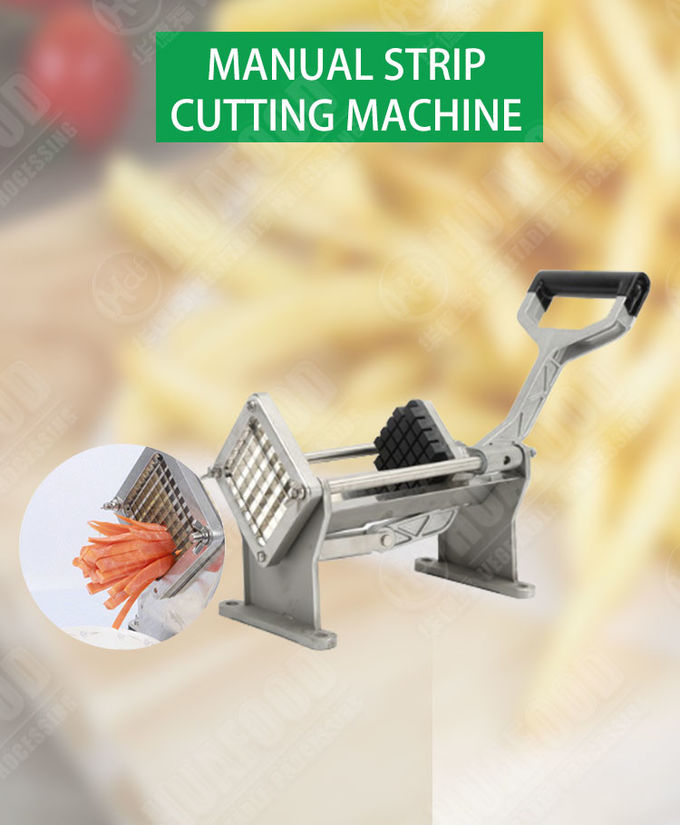3/8'' Manual Potato Chips Slicer Sweet Potato Strips Shredder Making Machine