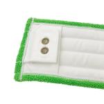 Twist Pile Metal Buckles Clip Microfiber Flat Mop Refill Pad 18" Green