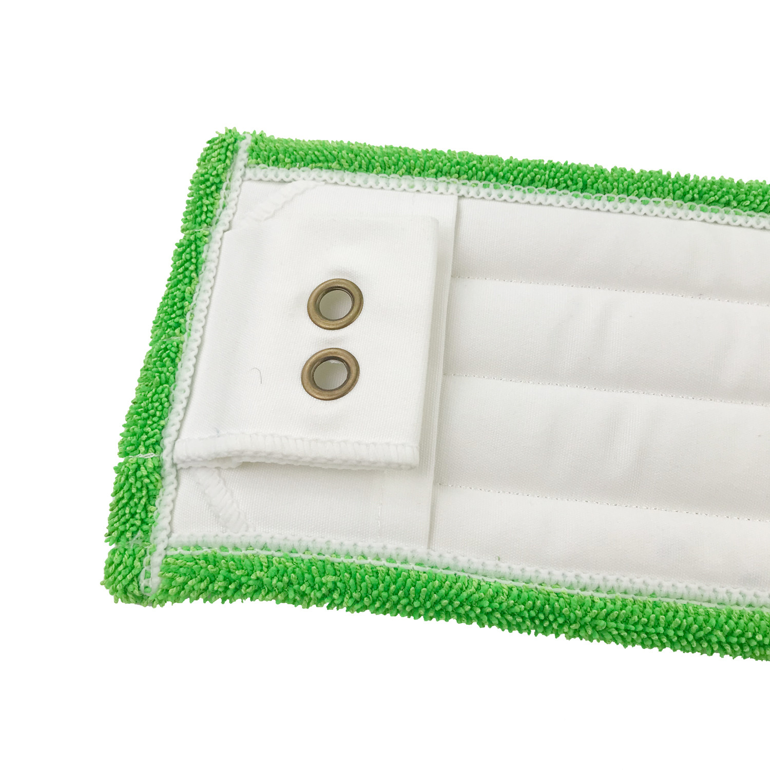 Twist Pile Metal Buckles Clip Microfiber Flat Mop Refill Pad 18" Green
