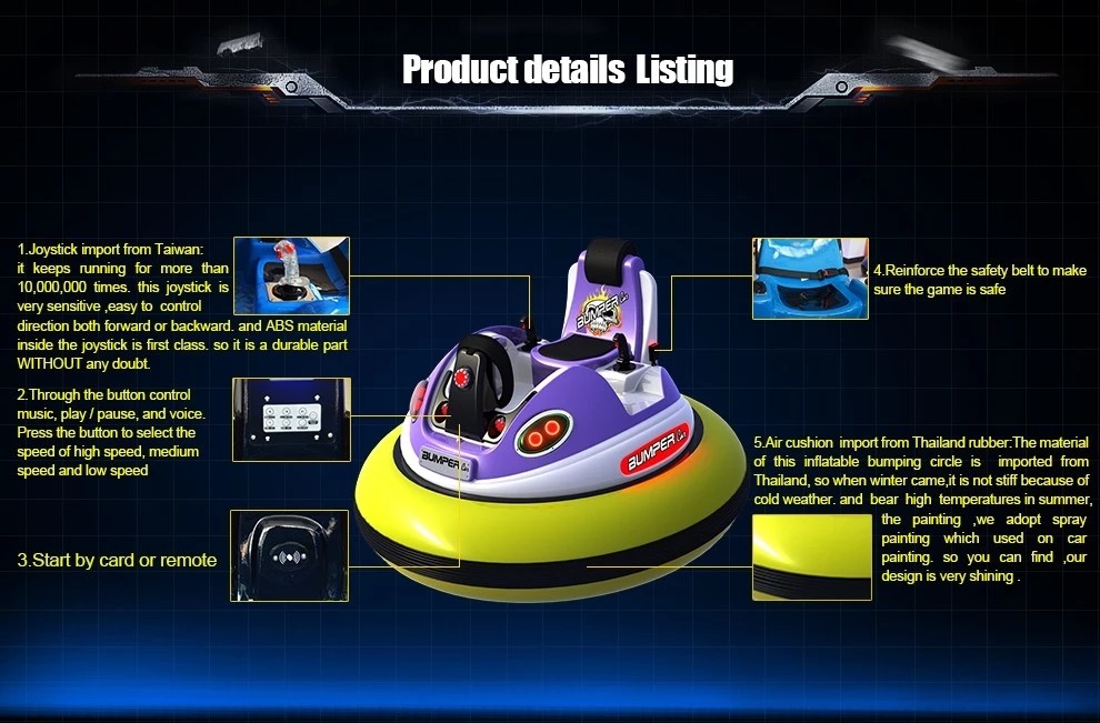 Funny UFO Electric Spin Zone Bumper / Adult Inflatable Bumper Car