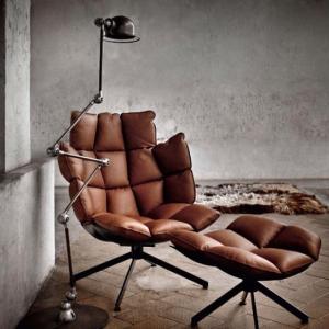 China Husk Outdoor Fiberglass Arm Chair Solid Wood Legs Comfortable Foams Height 44 CM wholesale