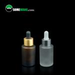 30ml Cosmetic Serum Glass Essential Oil Dropper 1.2in Amber Glass Essential Oil