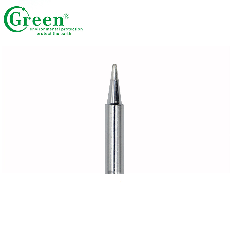Silver Flat Soldering Stations Tips , T18 - D16 Soldering Iron Pointed Tip
