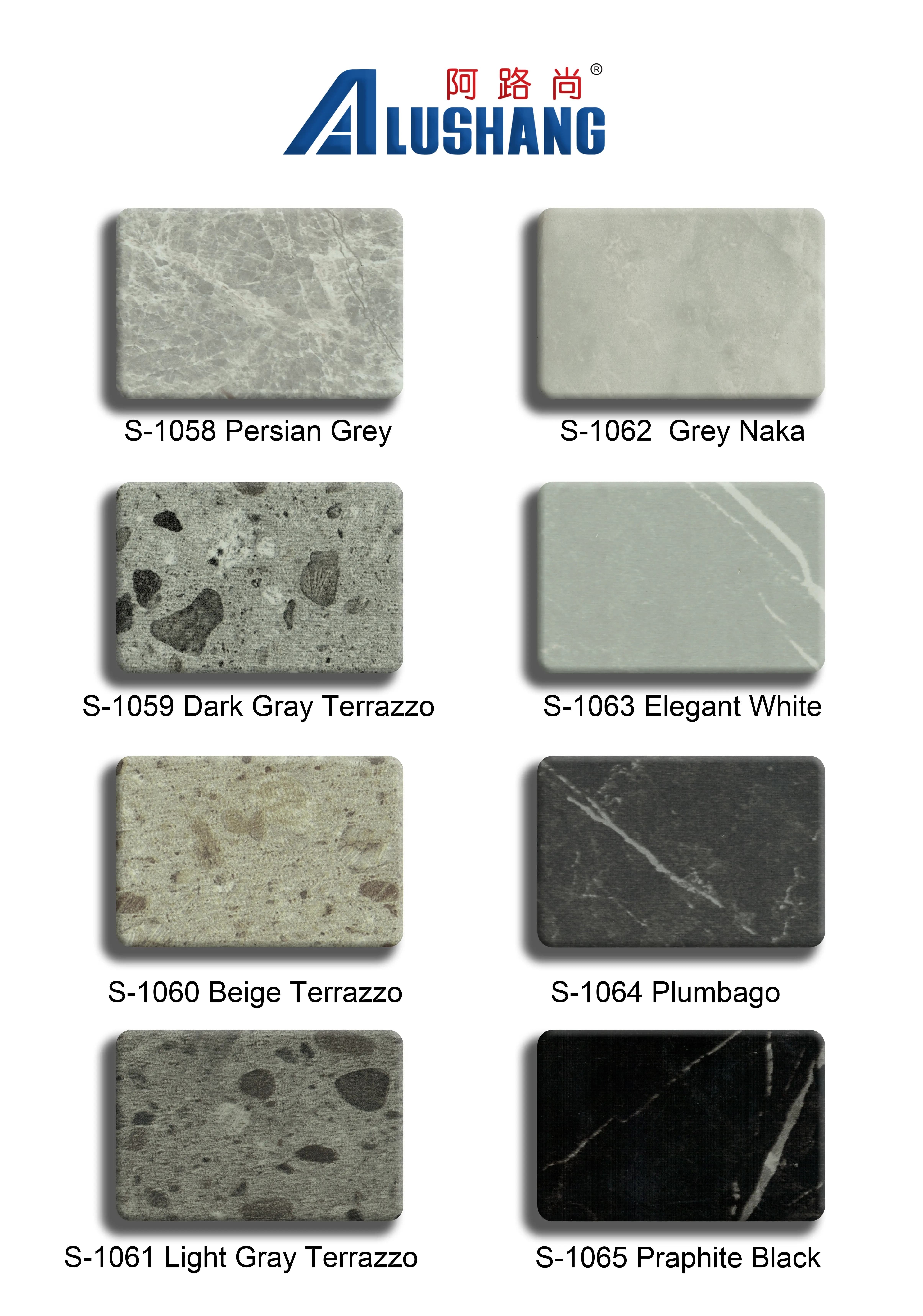 Dark Marble Slash Type Decorated Acp Sheet Interior Facade Acp 4mm Thickness Acp Cladding Building Material Aluminum Thickness 0.43mm Curtainwall