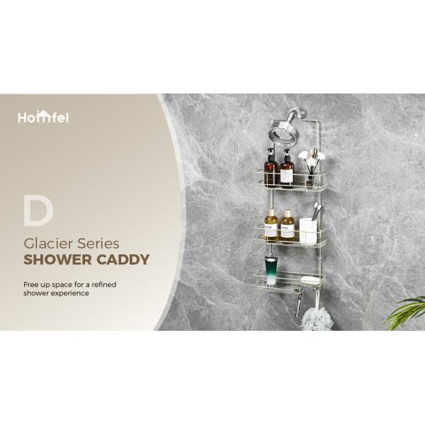Hanging Bathroom Organizer Shower Shelf for Inside Shower No Drilling Racks Over Showerhead Rack Shower Caddy