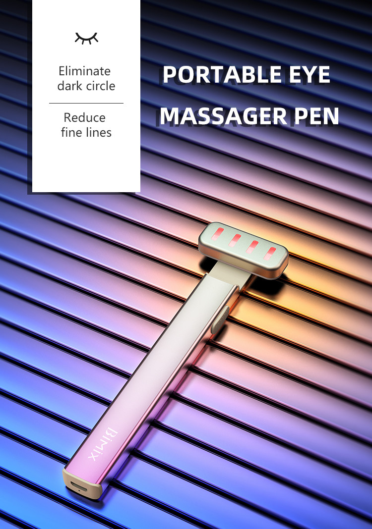 Microcurrent Therapeutic 0.9W Eye And Face Massager Red Light Wand
