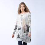 Knitwear manufacturer custom round neck long sleeve crop top elegant casual