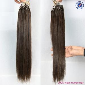 China Micro Loop Hair Extensions , 100% Human Clip In Natural Hair Extensions wholesale