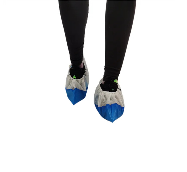 50gsm PP PE Disposable Shoes Cover Disposable Nonwoven Fabric Slip Resistant Shoe Covers