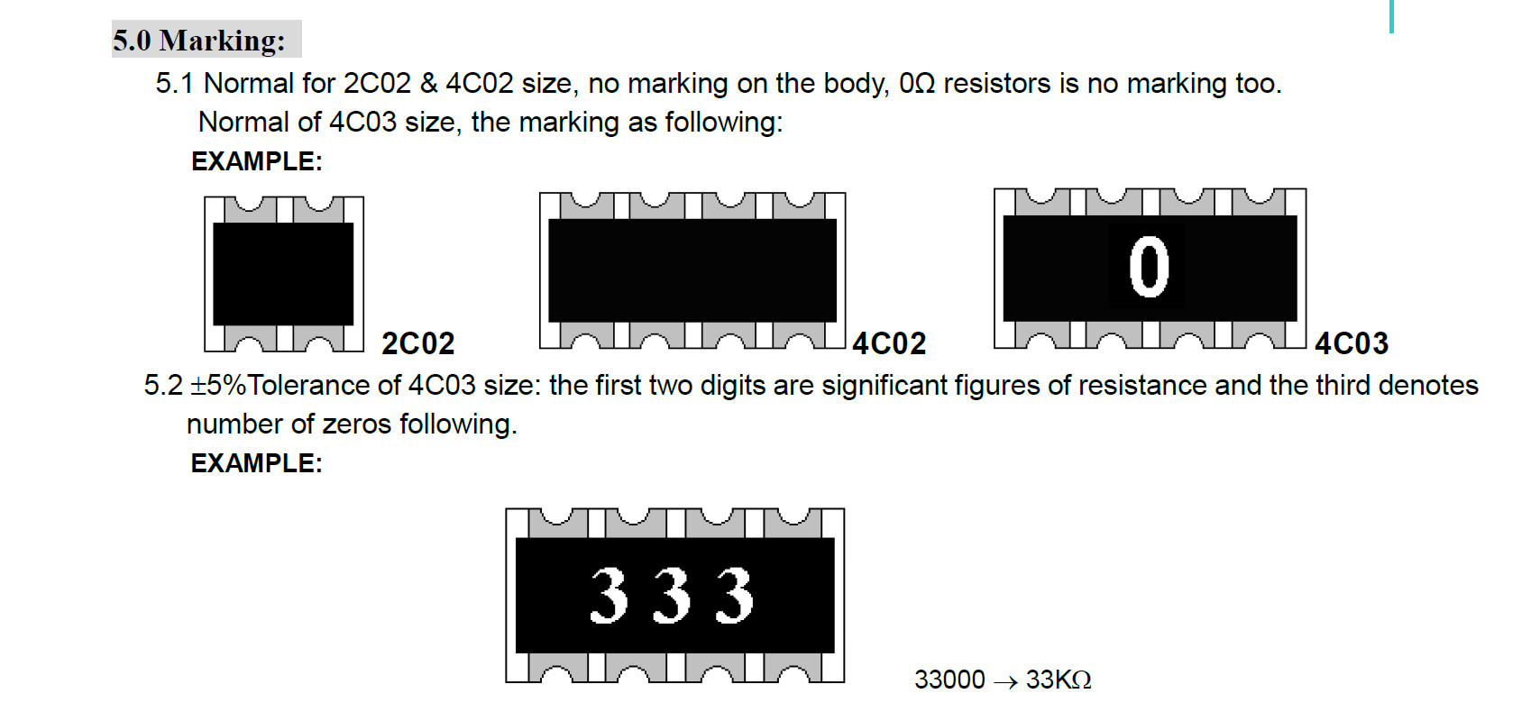 1K 220R 0R 10K Thick Film Chip Resistor RMCF0603FT1K00 RMCF0603FT220R