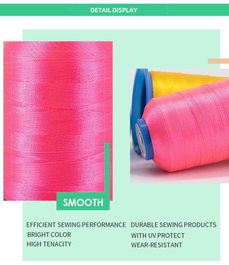 Customized V69 Tex 70 210D/3 69 Nylon Sewing Thread for Leather Craft Sample Send