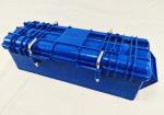 Magnetic Cylinder Roll Packaging Box Blue Plastic Crate