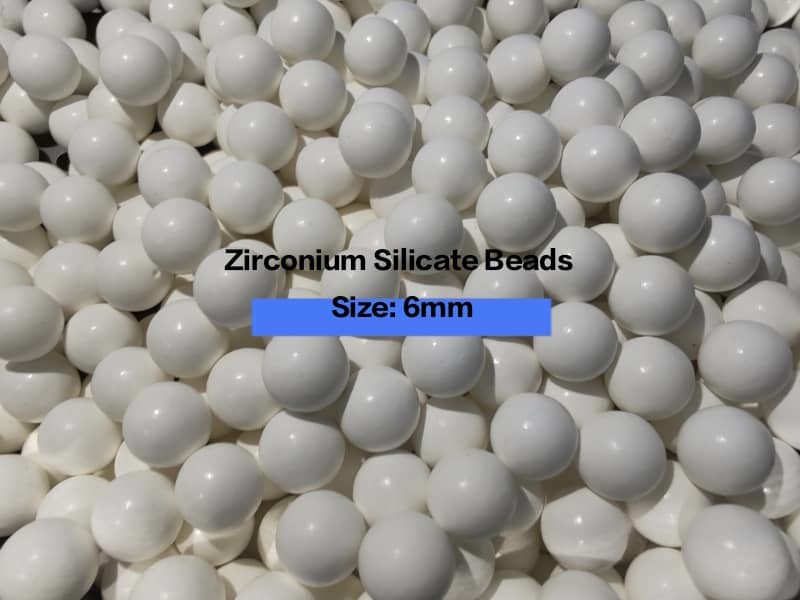 65 Zirconium Silicate Beads 1.6-1.8mm Grinding Media For Painting，Ink, Paint