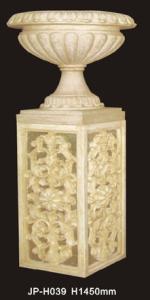 China Natural Stone Carved Sandstone Flower Pots For Outdoor Landscaping wholesale