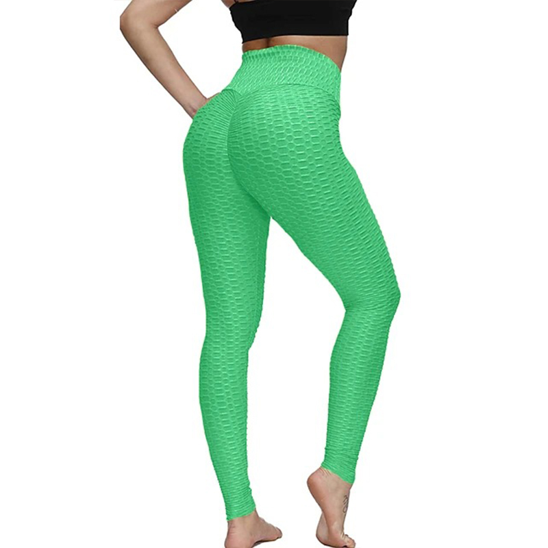 Solid Anti Cellulite Bum Lifting Leggings , Waist Slimming Booty Leggings