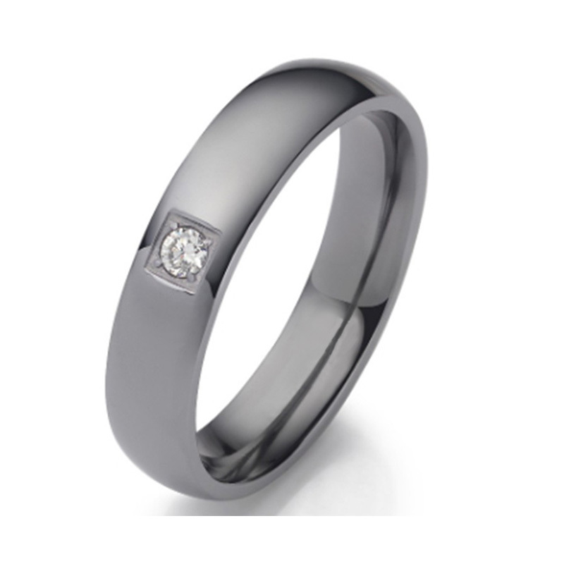 Matt Finish Pure Tantalum Men's Wedding Band Alin Romantic Starry Sky Wedding Ring