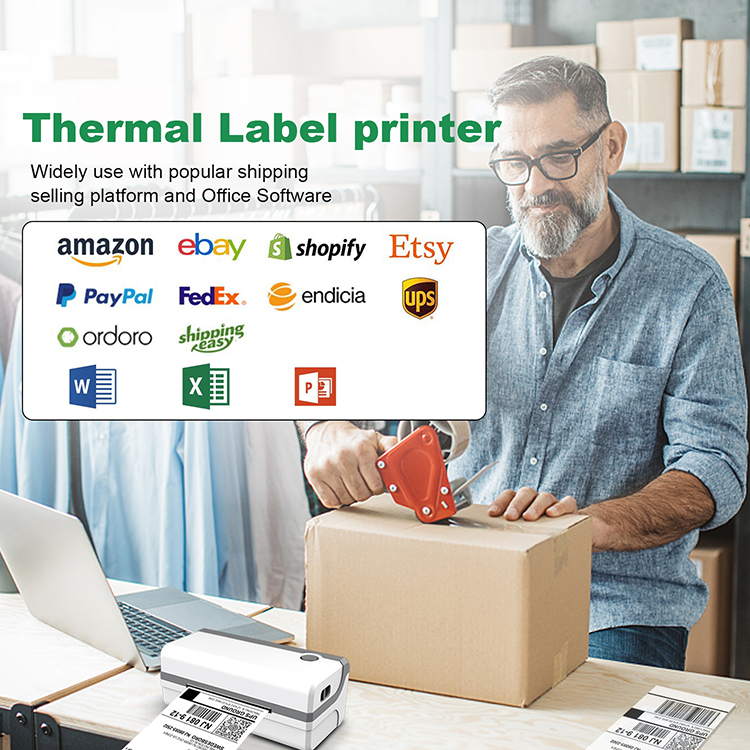 RP420 Thermal Barcode Label Printer High Speed With Automatic Feed