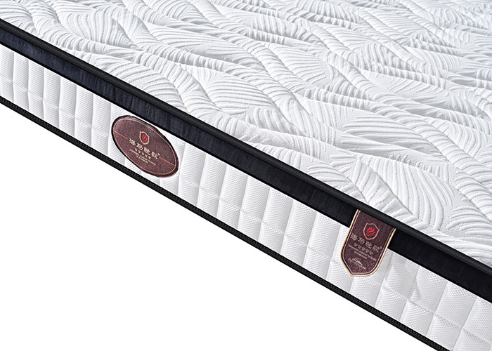 Coil Spring Hotel Pillow Top Mattress , Waterproof Durable Mattress For Hotel Room