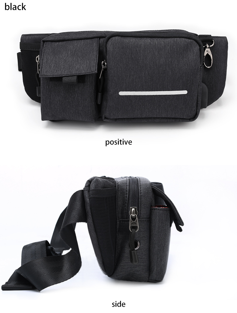 Fashionable Pillow Shape Waterproof Waist Bag For Men OEM & ODM