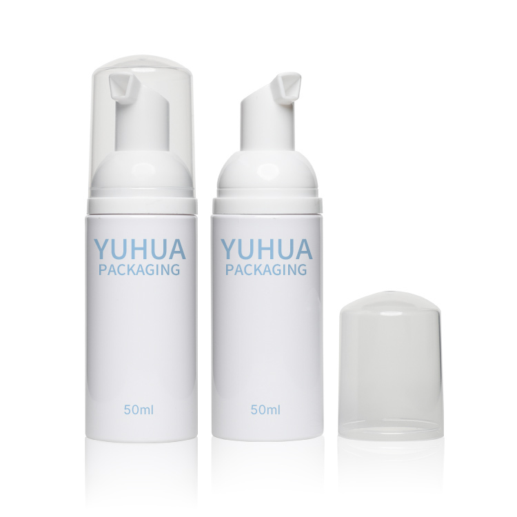 China Customized PETG Lotion Serum Bottle Packaging 50ml Hot Stamping wholesale