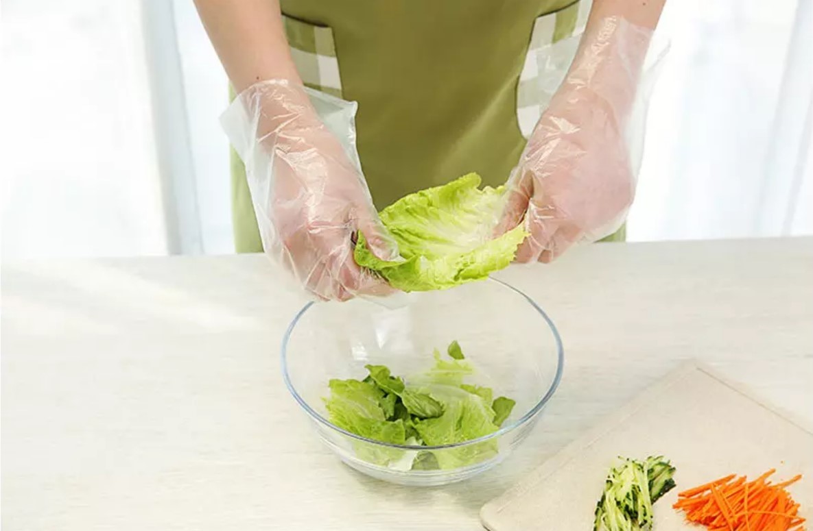 Safe Convenient Polyethylene Disposable Gloves Small Custom Service