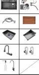 Kitchen Stainless Steel Single Bowl Sink 750 X 450 mm Topmount Installation