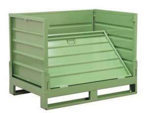 China Warehouse Metal Storage Bins-folding metal steel storage cage wholesale