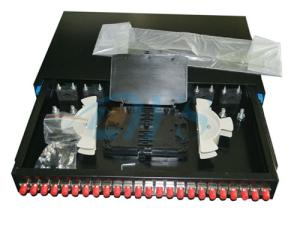 China 24 Ports Rack Mount Fiber Optic Odf 19 FC Slidable Type For TIC Certification wholesale