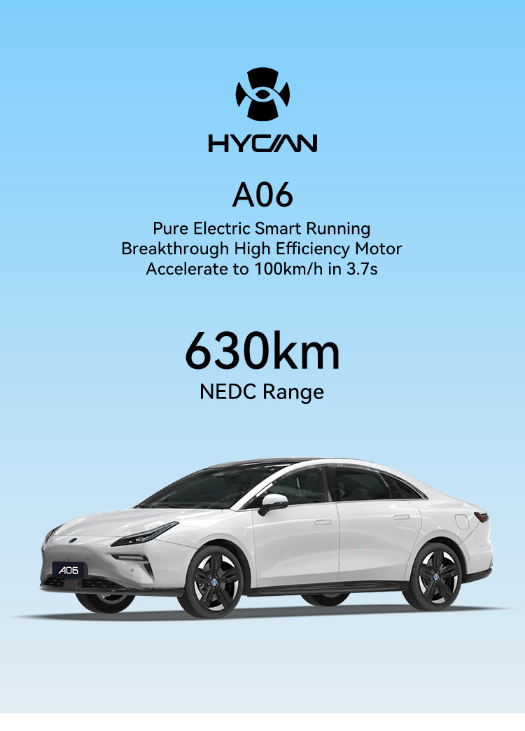 Hycan A06 Chinese Electric Taxi Midsize Electric Car With Range 550KM-630KM