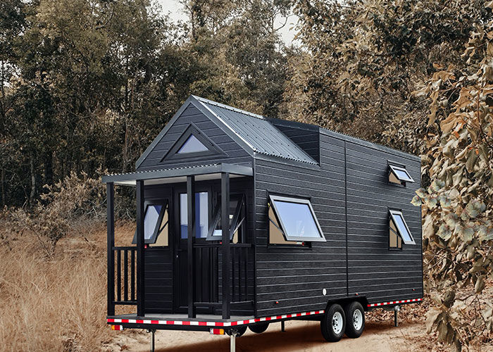 Expandable Mobile Tiny House On Wheels Prefab 2 Bedroom Cabin Ready Made Container