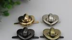 New fashion zinc alloy gold color metal bag hardware twist lock with nickel free