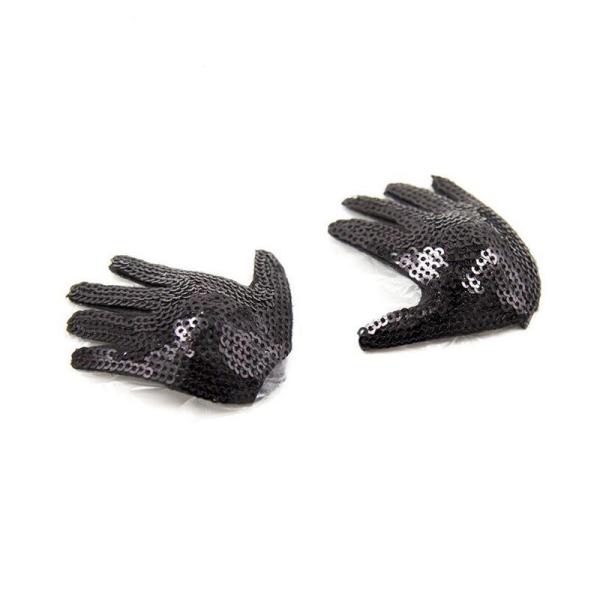 FN009 Wholesale Black Ladies Sexy Glitter Sequin Pasties Breast Petal Pasty