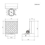100LM/W IK10 Exterior LED Flood lights RGBW DMX Outdoor Landscape Lighting