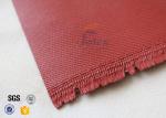 0.8mm Red Silicone Coated High Silica Fabric Thermal Insulation Material