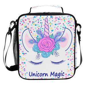 China Unicorn Kids Insulated Tote Lunch Bag For Picnic wholesale