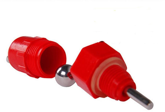 Plastic 9g Water Nipple Drinker Chicken Feeder Ball Quail 8mm