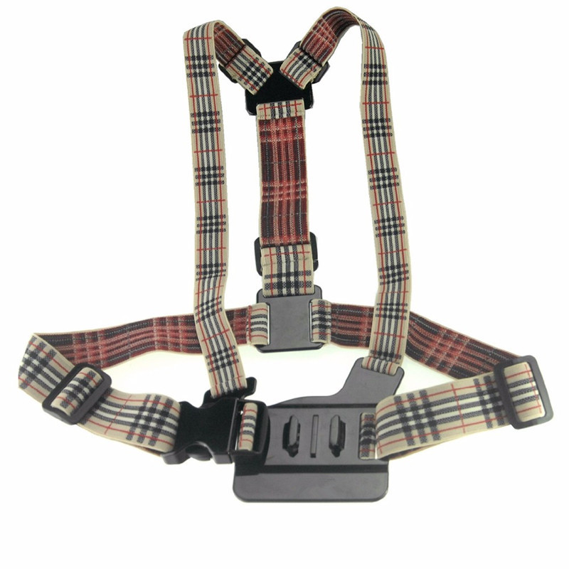 Adjustable Elastic Body Harness Chest Strap Mount For GoPro Hero 3 3+ 4 4S SJCAM Xiaomi Yi Camera