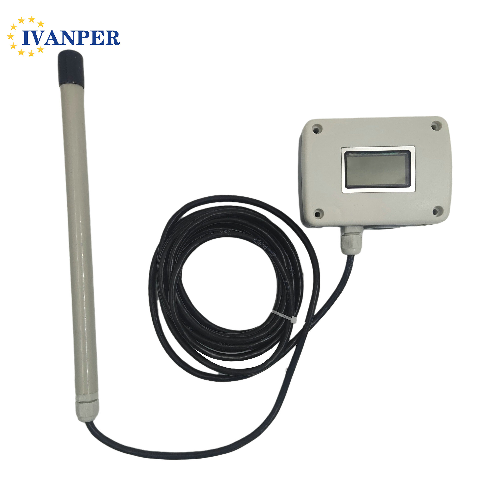 Flange Mounting Theory Pipeline Split Wind Speed Sensor with 4 20ma Output and 0 10v Input