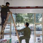 Motorized Security Rolling Grilles Powder Coating Stainless steel Material
