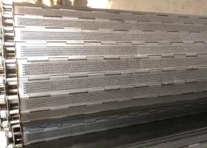China Food Industry Plate Link Conveyor Belt Customized Demension Durable Structure wholesale