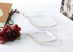 Gold Rim Sea Snail Crystal Lead Free Glass Tray Plate Ocean Series