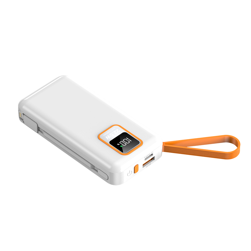 Mobile Phones Devices 10000mAh PD Power Charger Portable Outdoor Power Banks with Cable