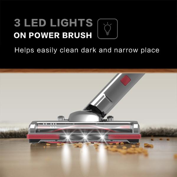 Li Ion Powerful Cordless Vacuum Cleaner , Lightweight Stick Vacuum Cleaner
