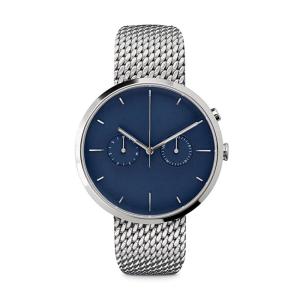 China Ladies Watches Blue Face Stainless Steel Case , Ladies Silver Tone Watches wholesale