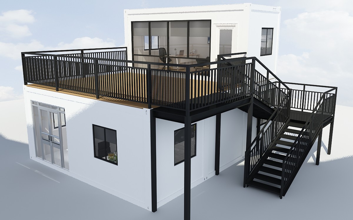 High Quality Steel Wall Cladding Prefabricated Sandwich Panel Prefab House Bolt Living Security Cabin Container House